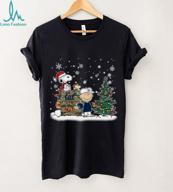 California Golden Bears Snoopy Charlie Brown Christmas Holiday T Shirt