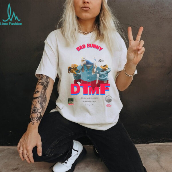 Camiseta Bad Bunny DTMF Latin Music Retro Album Cover T Shirt