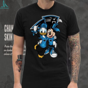 Carolina Panthers Donald Duck and Minnie Mouse Fan Shirt