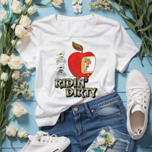 Cartoon Apple Car T Shirt Trying To Catch Me Ridin’ Dirty” Humor Tee