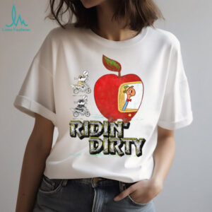 Cartoon Apple Car T Shirt Trying To Catch Me Ridin’ Dirty” Humor Tee