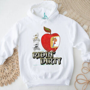 Cartoon Apple Car T Shirt Trying To Catch Me Ridin’ Dirty” Humor Tee
