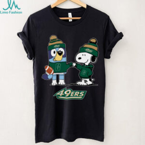 Charlotte 49ers x Snoopy Bluey Christmas Football NCAA TShirt