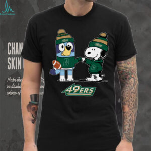 Charlotte 49ers x Snoopy Bluey Christmas Football NCAA TShirt