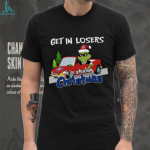 Chicago Cubs Grinch Christmas T Shirt Get In Losers We’re Stealing Christmas Holiday Tee