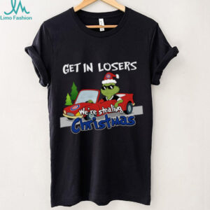 Chicago Cubs Grinch Christmas T Shirt Get In Losers We’re Stealing Christmas Holiday Tee