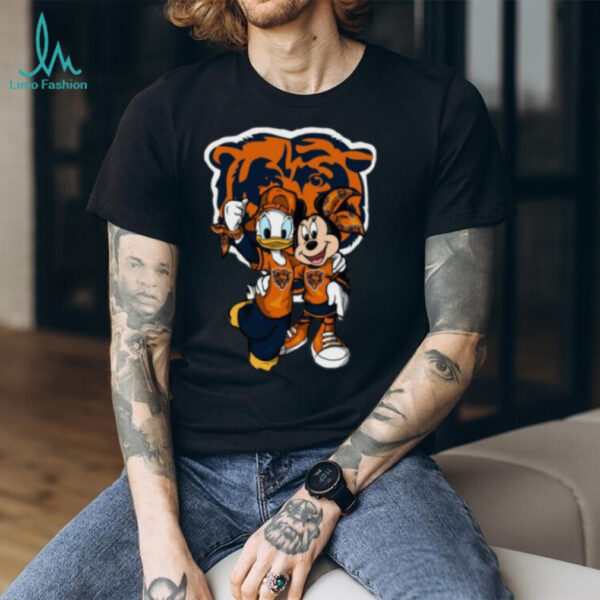 Chicago Football Mickey & Donald Fan Shirt
