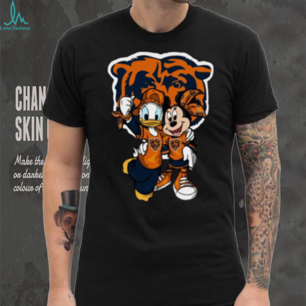 Chicago Football Mickey & Donald Fan Shirt