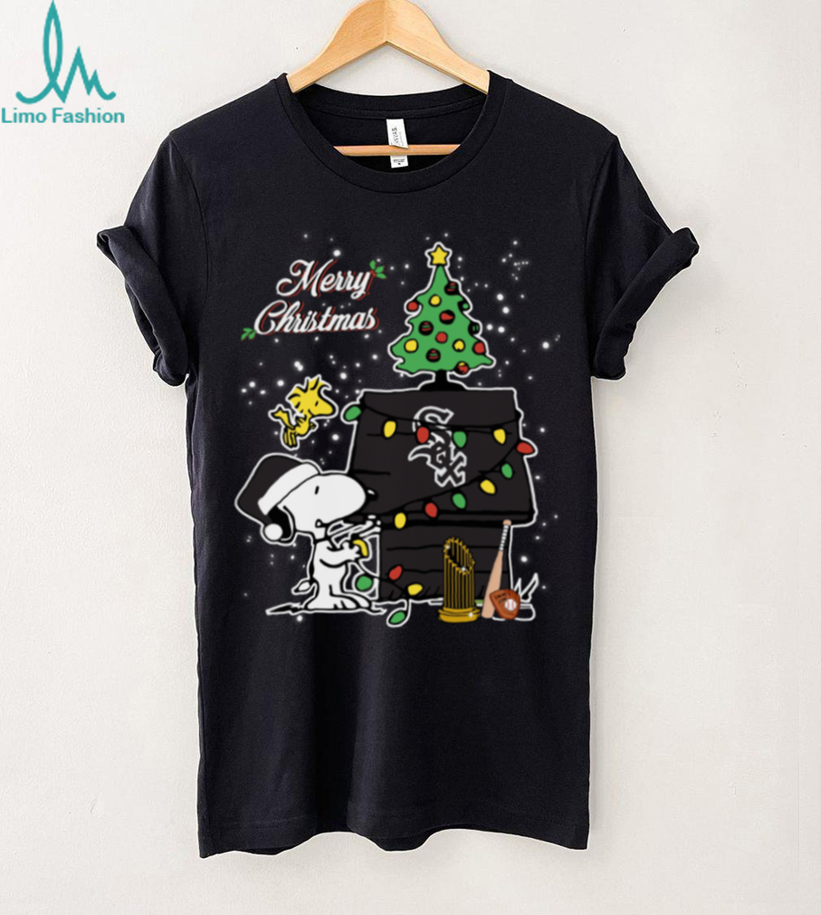 Chicago White Sox Merry Christmas With Snoopy Baby T Shirt Chicago White Sox Merry Christmas With Snoopy Baby T Shirt
