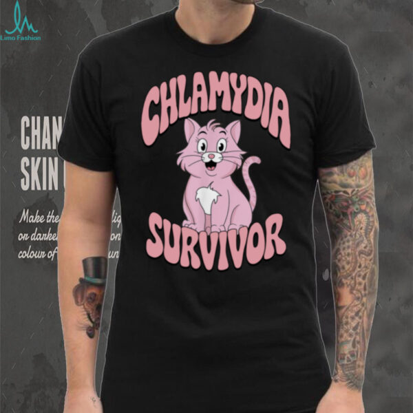Chlamydia Survivor Cat T Shirt