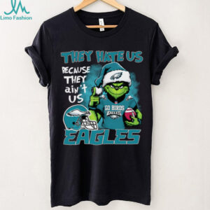 Christmas Santa Grinch Go Birds They Hate Us Because They Ain’t Us Philadelphia Shirt