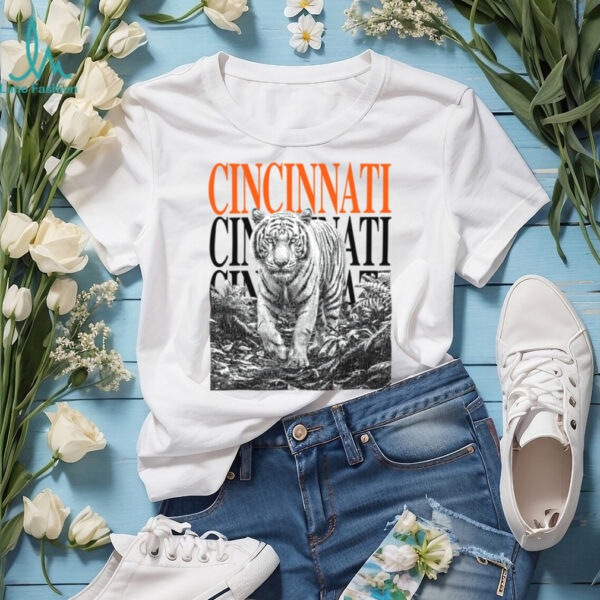 Cincinanti White Tiger Shirt Cincy Shirts