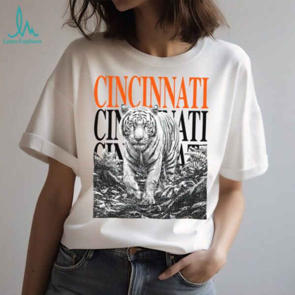 Cincinanti White Tiger Shirt Cincy Shirts
