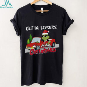 Cincinnati Bearcats Grinch Christmas T Shirt Get In Losers We’re Stealing Christmas Holiday Tee