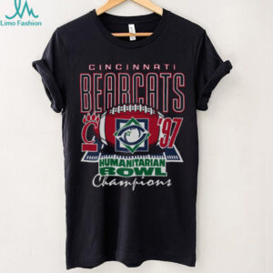 Cincinnati Bearcats Shop Cincinnati Bearcats 1997 Humanitarian Bowl Champions T Shirt