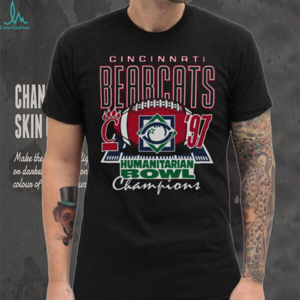 Cincinnati Bearcats Shop Cincinnati Bearcats 1997 Humanitarian Bowl Champions T Shirt