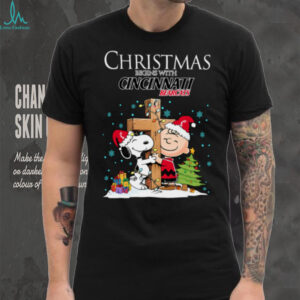 Cincinnati Bearcats Snoopy Christmas Shirt Charlie Brown Holiday Football Tee