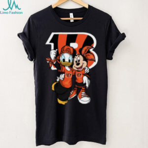 Cincinnati Bengals Disney Donald and Minnie T Shirt