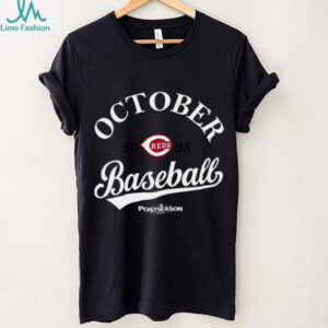Cincinnati Reds Team Player October 2025 Postseason Signature T Shirt