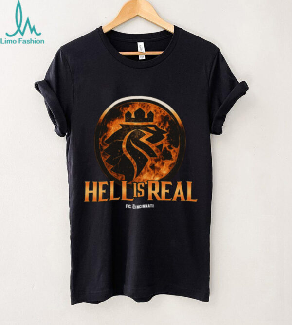 Cincy Shirts Store FC Cincinnati Hell is Real Kombat Tee