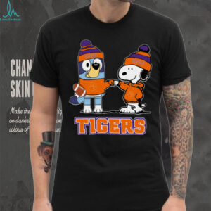 Clemson Tigers x Snoopy Bluey Christmas Football NCAA TShirt