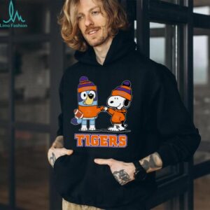Clemson Tigers x Snoopy Bluey Christmas Football NCAA TShirt