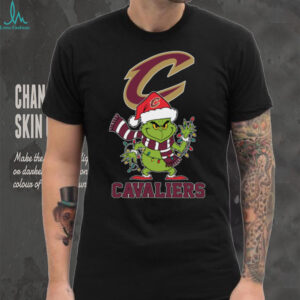 Cleveland Cavaliers Christmas Grinch Santa Hat Holiday 2025 TShirt