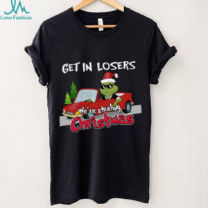 Cleveland Guardians Grinch Christmas T Shirt Get In Losers We’re Stealing Christmas Holiday Tee