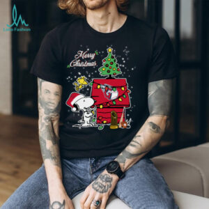 Cleveland Guardians Merry Christmas With Snoopy Baby T Shirt