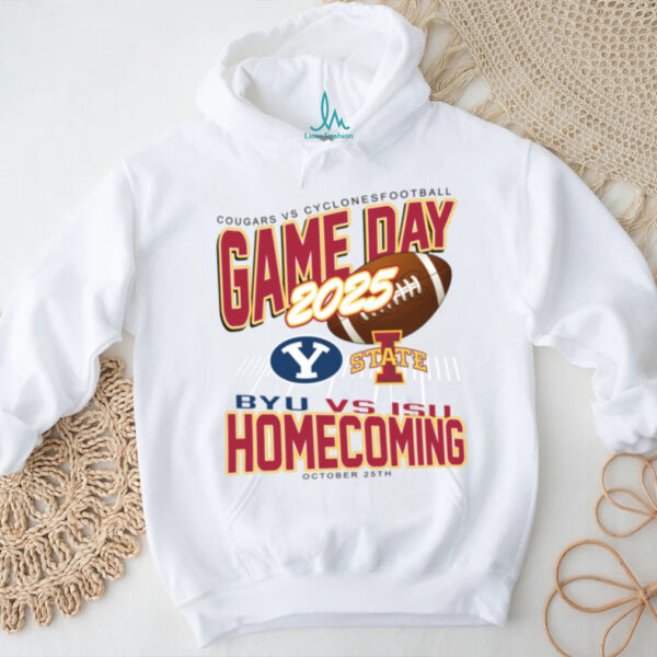College Gameday Merch Iowa State Cyclones Homecoming Football vs BYU Cougars T Shirt
