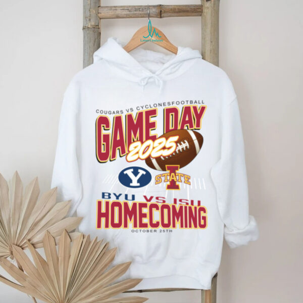 College Gameday Merch Iowa State Cyclones Homecoming Football vs BYU Cougars T Shirt