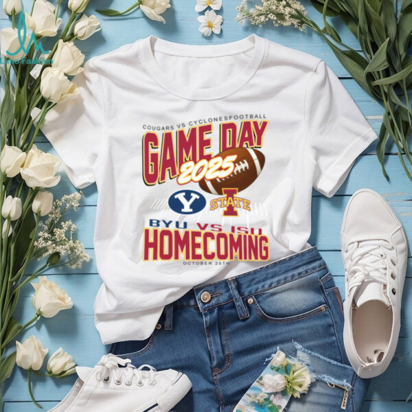 College Gameday Merch Iowa State Cyclones Homecoming Football vs BYU Cougars T Shirt