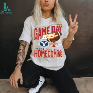 College Gameday Merch Iowa State Cyclones Homecoming Football vs BYU Cougars T Shirt
