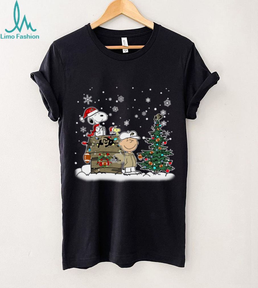 Colorado Buffaloes Snoopy Charlie Brown Christmas Holiday T Shirt Colorado Buffaloes Snoopy Charlie Brown Christmas Holiday T Shirt