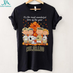 Colorado Buffaloes x Peanuts Fall T Shirt It’s the Most Wonderful Time of the Year