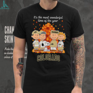 Colorado Buffaloes x Peanuts Fall T Shirt It’s the Most Wonderful Time of the Year