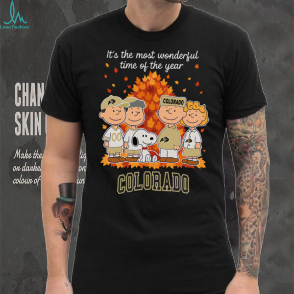 Colorado Buffaloes x Peanuts Fall T Shirt It’s the Most Wonderful Time of the Year
