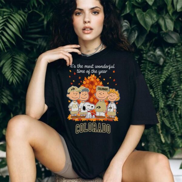 Colorado Buffaloes x Peanuts Fall T Shirt It’s the Most Wonderful Time of the Year