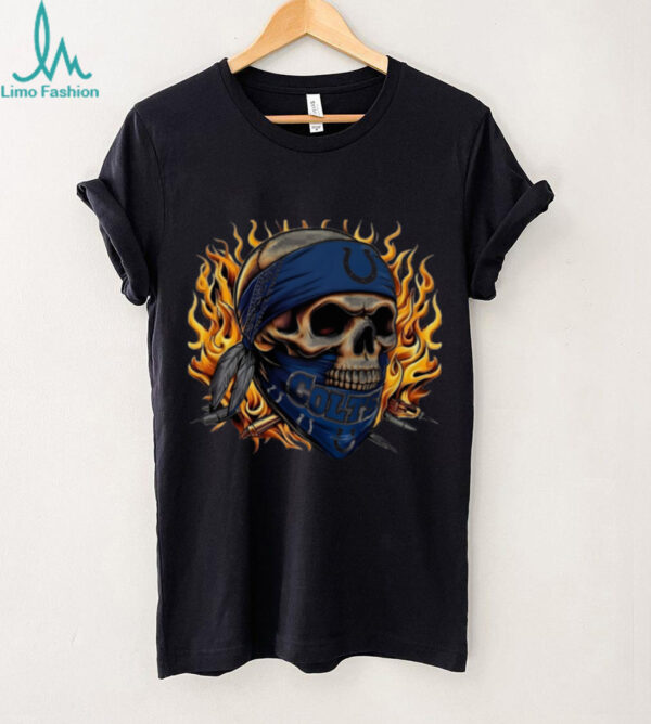 Colts Skull Flame Bandana Tee