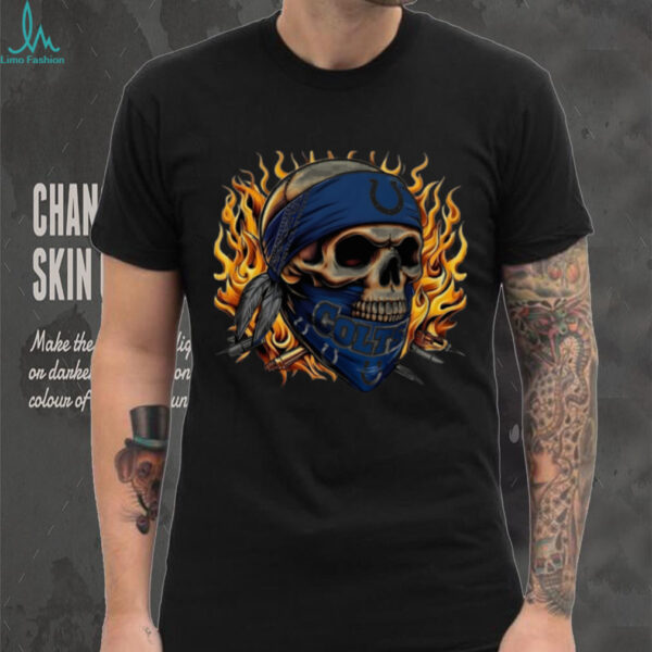 Colts Skull Flame Bandana Tee