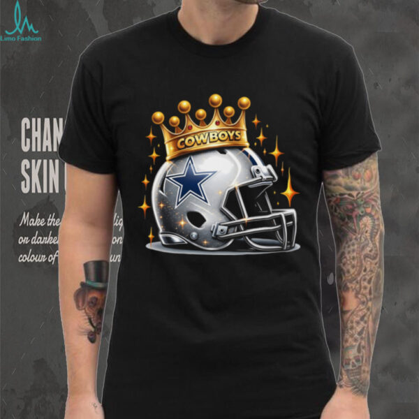 Dallas Cowboys Crowned King Helmet T Shirt