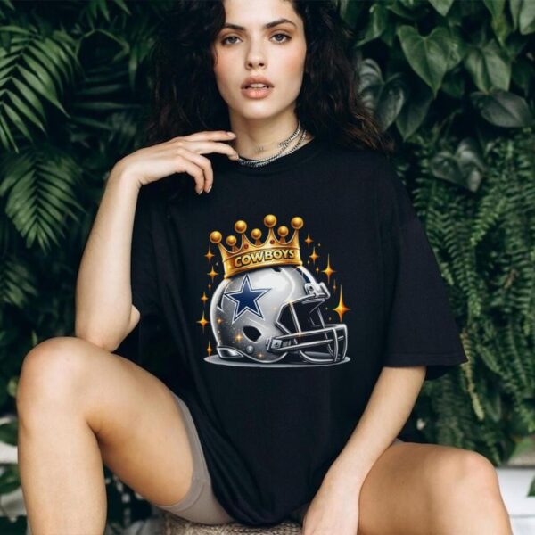 Dallas Cowboys Crowned King Helmet T Shirt