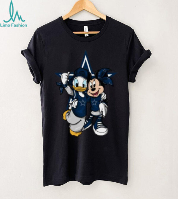 Dallas Cowboys Donald and Minnie Mouse T Shirt