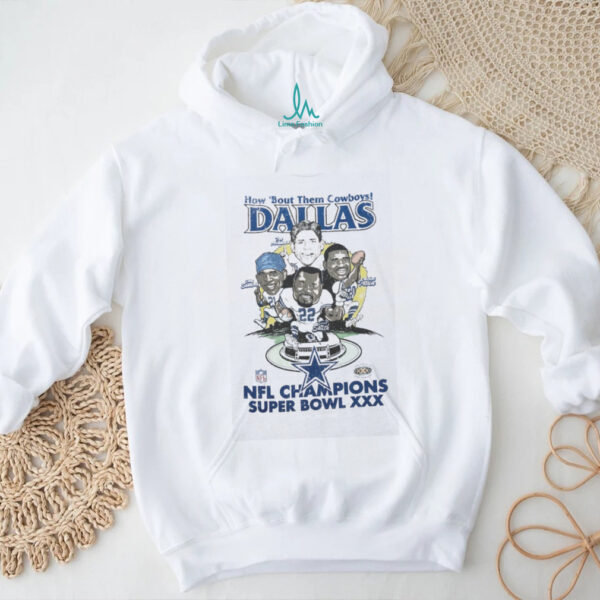 Dallas Cowboys Grey Heather Super Bowl XXX Champions T Shirt