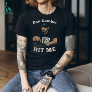 Dan Gamble Hit Me Detroit Football T Shirt