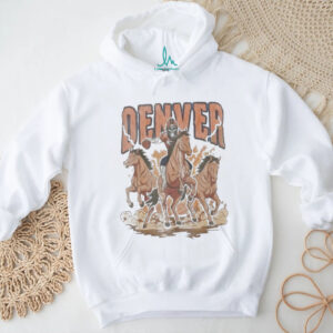 Denver Broncos Football Skeleton Horse T Shirt
