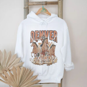 Denver Broncos Football Skeleton Horse T Shirt
