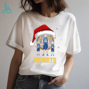 Denver Nuggets Family Christmas Tee – Custom NBA Fan Shirt – Personalized Holiday Gift for Dad with Name & Number Game Day Style