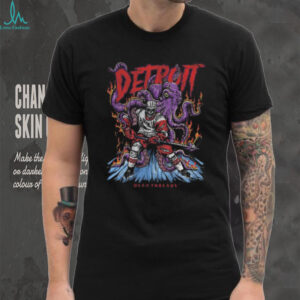 Detroit Red Wings Hockey Skeleton Dead Threads 2025 T shirt