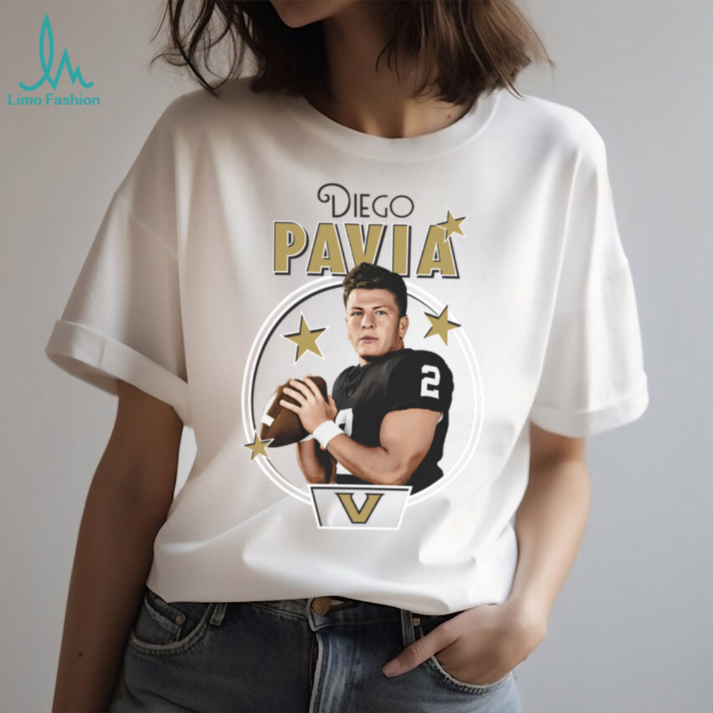 Diego Pavia Vanderbilt Illustrated NIL Collection TShirt Diego Pavia Vanderbilt Illustrated NIL Collection TShirt